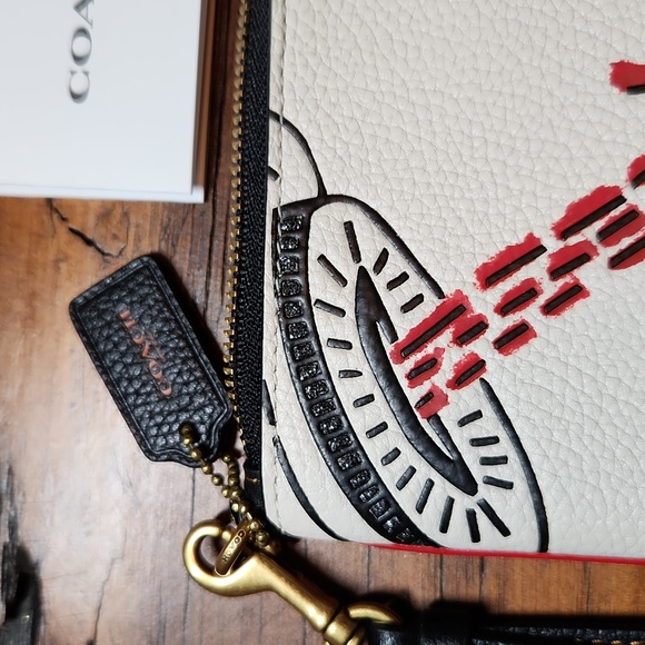 Coach Disney Mickey Mouse X Keith Haring Small Wristlet - NWT - Picture 5 of 9